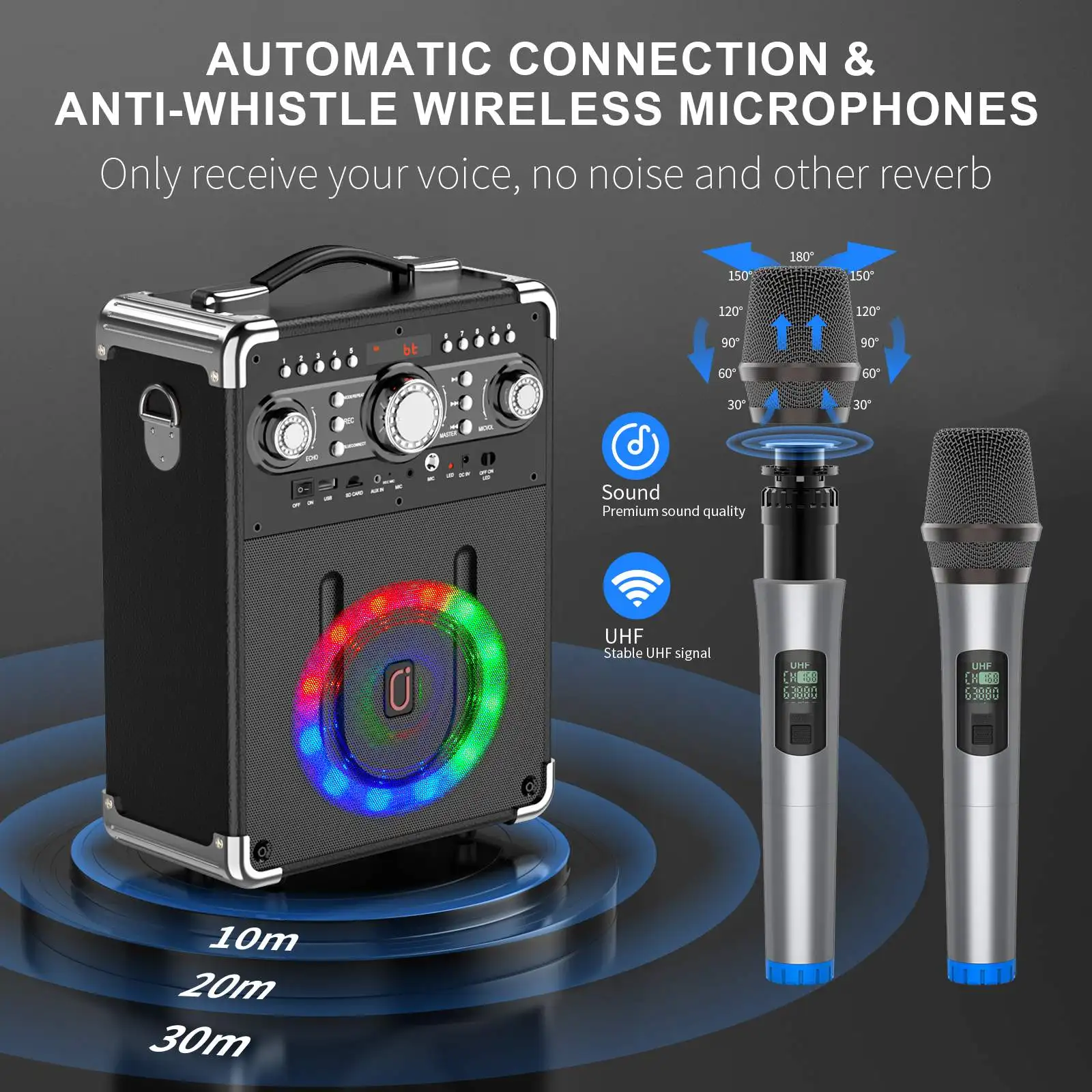 Kids/Adult Bluetooth Karaoke Machine - Image 3