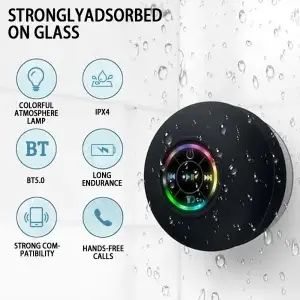 Portable Waterproof Bluetooth Shower Speaker