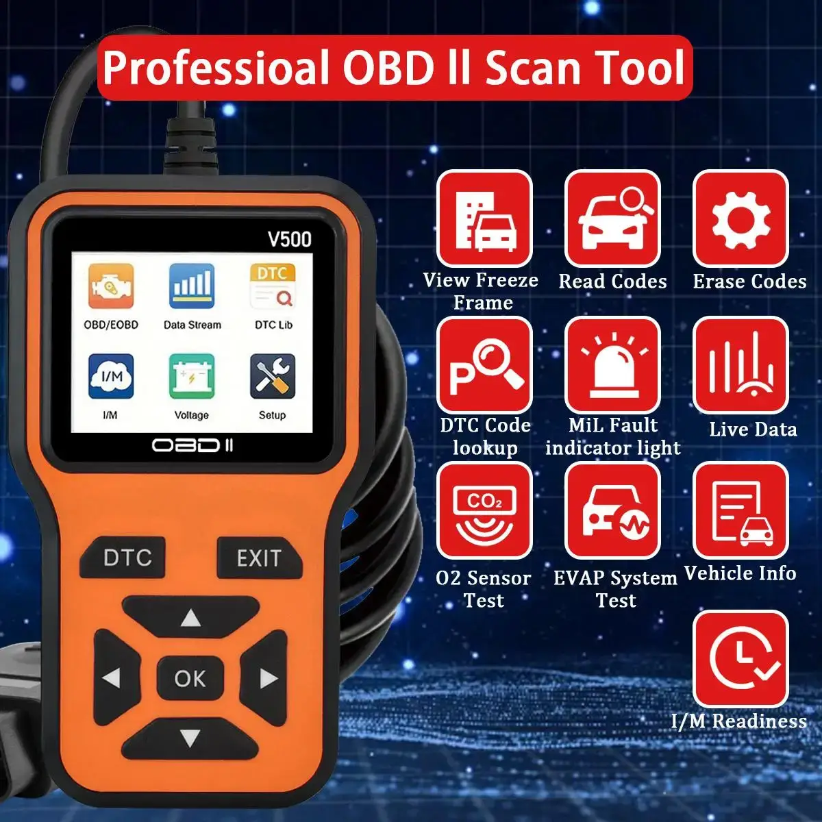 Car OBD2 Scanner Diagnostic Tool - Image 1