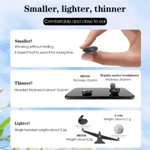 Ultra Thin Bluetooth Sleep Earbuds - Thumbnail Image 5