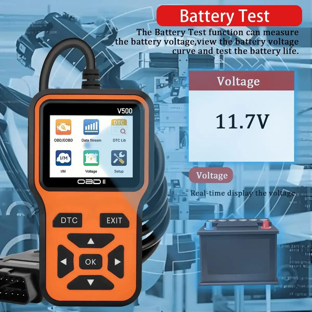 Car OBD2 Scanner Diagnostic Tool - Image 3