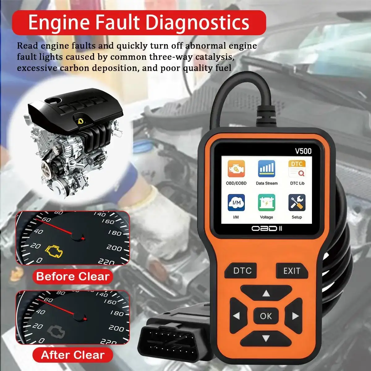 Car OBD2 Scanner Diagnostic Tool - Image 2