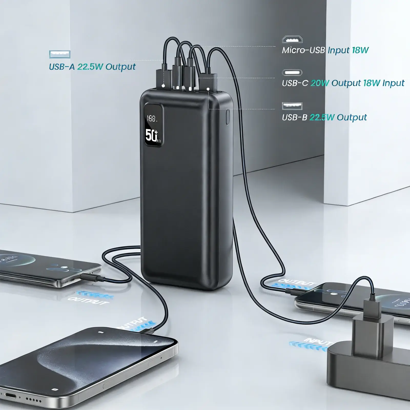 Hganus 50000mAh Fast Charging Powerbank - Image 4