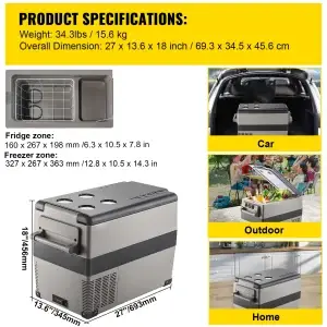 Portable Refrigerator Compressor Cooler - Thumbnail Image 3