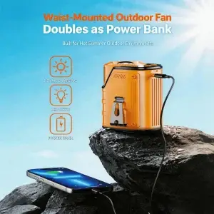 Portable Waist Fan Power Bank - Thumbnail Image 3